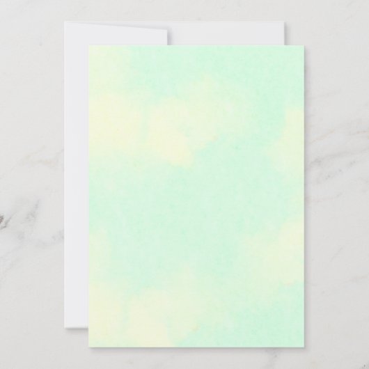 フォーチュンクッキー赤ちゃんの女の子かわいいシャワー散水 招待状 (裏面)