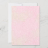 フォーチュンクッキー赤ちゃんの女の子かわいいシャワー散水 招待状 (裏面)