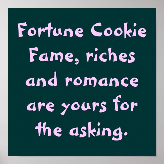 フォーチュンクッキー ポスター (正面)