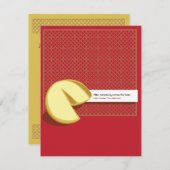 フォーチュンク中国のッキーリハーサル招待状 招待状 (正面/裏面)