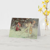 フォーチュンタスエンチャントプリンセスヴィンテージ童話 カード (黄色い花)