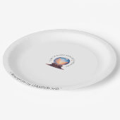 フォーチュンテラーオルブテーマ図解入りの、写真付きの2ホワイトナプキン ペーパープレート (アングル)