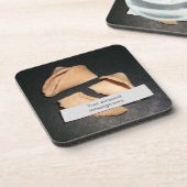 フォーチュンパーソナライズされたクッキー コースター (左側)