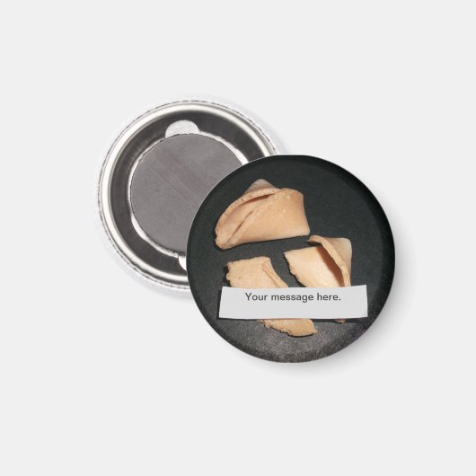 フォーチュンマグネットパーソナライズされた付きフォーチュンクッキー マグネット (正面/裏面)