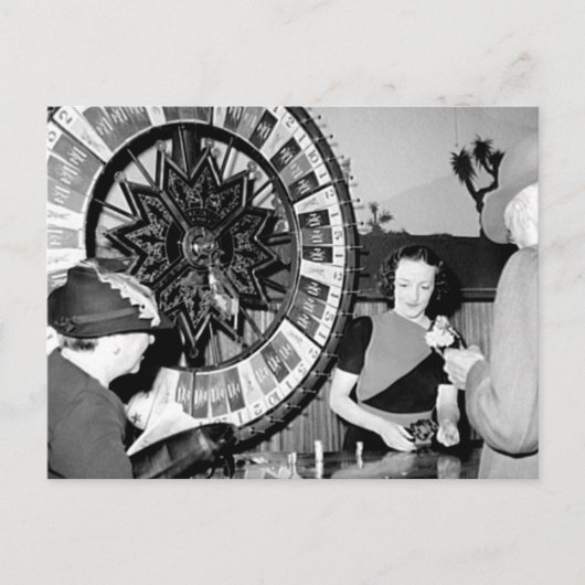 フォーチュンヴィンテージラスベガスカジノに勝つ ポストカード (正面)