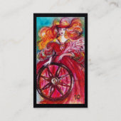 フォーチュン失ったブラックのシャドーホイールのタロット 名刺 (裏面)