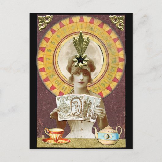 フォーチュン・オラクルのホイール ポストカード (正面)