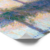 フォーツリーズクロードモネ1891印象派アート ポスター (角)