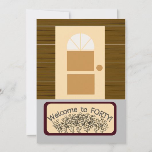 フォーティへようこそ!40歳の誕生日おめでとう! (正面)