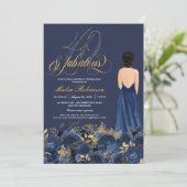 フォーティアンドファブエレガントルーサファフォーマル誕生日 招待状 (スタンド正面)