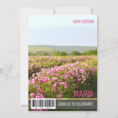 フォーティアンドファブラスマガジンスタイル招待状 招待状 (裏面)