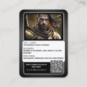 フォーティットコスプレキャラクタートレーディングカードQRコード 名刺 (裏面)