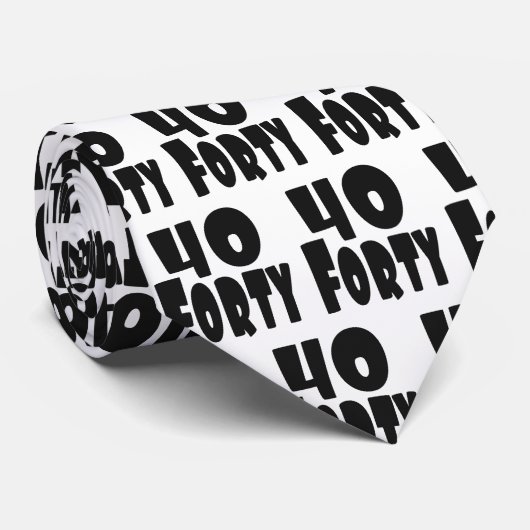 フォーティビッグ40 40歳の誕生日 ネクタイ (ロール)