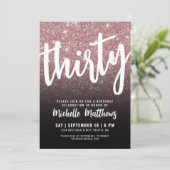 フォーティブラック金ゴールド40歳の誕生日 招待状 (スタンド正面)