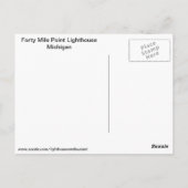 フォーティマイルポイントライトハウス ポストカード (裏面)