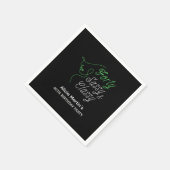 フォーティーサッシー&クラスブラックバースデー40thパーティー スタンダードカクテルナプキン (角)