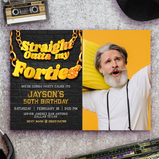 フォーティーズから直接写真付き 招待状