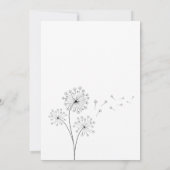 フォーティーブラックアンドホワイト誕生日招待状 案内状 (裏面)