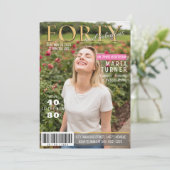 フォーティ・アンド・ファビュラス・マガジン・スタイルの招待状 招待状 (スタンド正面)