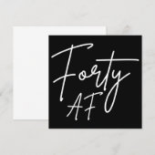 フォーティ・エーエフ・アイ - バースデー・ギフト 招待状 (正面/裏面)