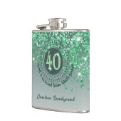 フォーティ&グリーングリッター&ドリンク引用文 フラスク (左)