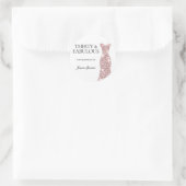 フォーティ&ファブラスバラ金ゴールドドレス30th誕生日 ラウンドシール (バッグ)