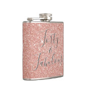 フォーティ&ファブラスバラ金ゴールド赤面ピンクグリッター フラスク (右)