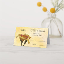 フォーティ&ファンタスティック誕生日イエロー&レッドデイリリー