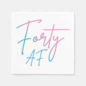 フォーティAF II -誕生日ギフト スタンダードカクテルナプキン (正面)