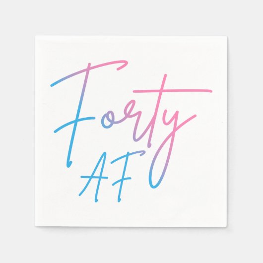フォーティAF II -誕生日ギフト スタンダードカクテルナプキン (正面)