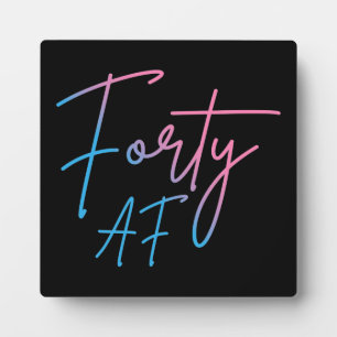フォーティAF II -誕生日ギフト フォトプラーク