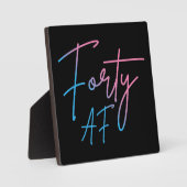 フォーティAF II -誕生日ギフト フォトプラーク (正面)