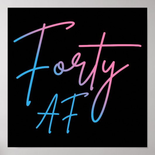 フォーティAF II -誕生日ギフト ポスター (正面)