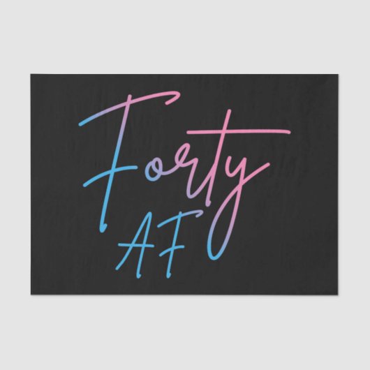 フォーティAF II -誕生日ギフト 薄葉紙 (正面)