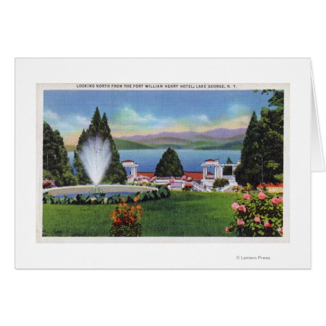 フォートからの湖の北のビュー。ウィリアム・ヘンリー (正面横)