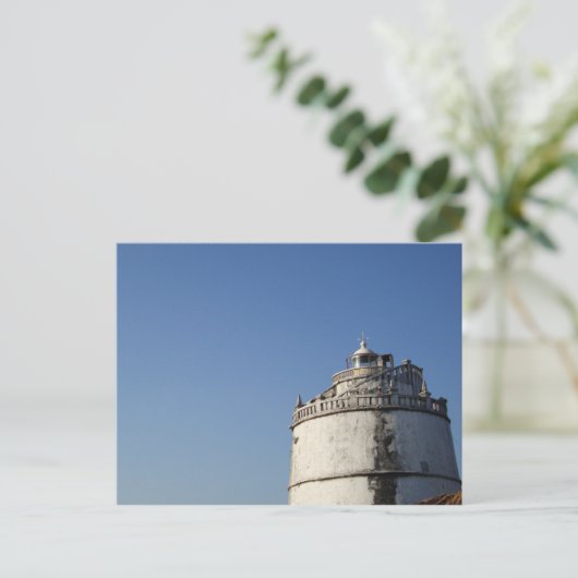 フォートアグアダライトハウスゴアインディア ポストカード (スタンド正面)