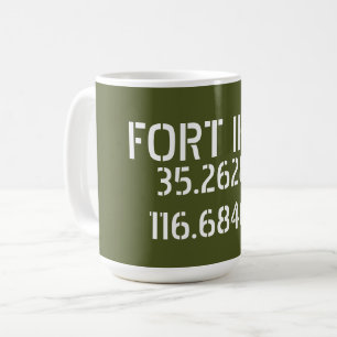 フォートアーウィン緯度 コーヒーマグカップ