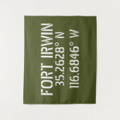 フォートアーウィン緯度 タペストリー (正面)