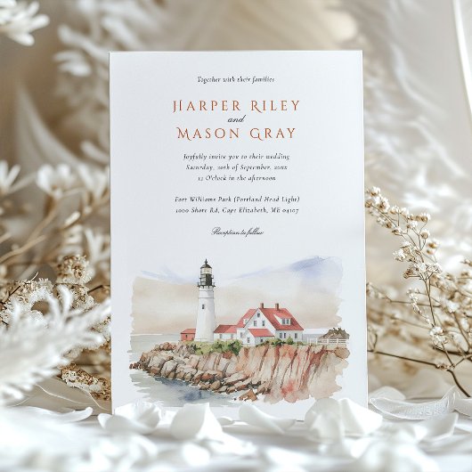 フォートウィリアムズパークポートランドヘッドライト結婚ズ 招待状