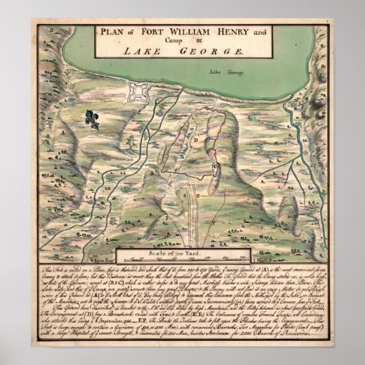 フォートウィリアム・ヘンリー。 ポスター (正面)