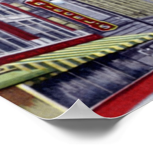 フォートウェインインディアナカルフーン通り ポスター (角)