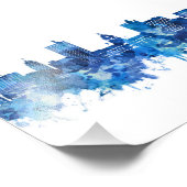 フォートウェインインディアナスカイラインブルー フォトプリント            (角)