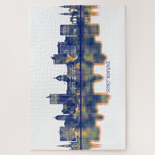 フォートウェインスカイライン ジグソーパズル (縦)