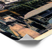 フォートウェイン、インディアナカルフーン通り1920 ポスター (角)