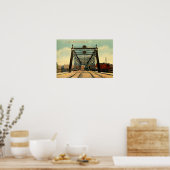 フォートウェイン、インディアナサンマリズ橋1910 ポスター (キッチン)