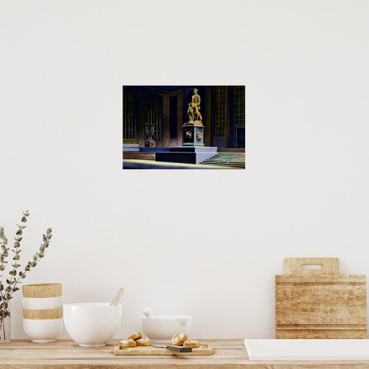 フォートウェイン・インディアナ阿部リンカーン像 ポスター (キッチン)