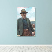 フォートウォングルの洗剤長官ポートレート キャンバスプリント (インサイチュ (ウッドフロア))