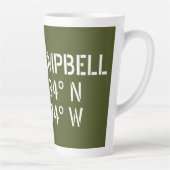 フォートキャンベル緯度経度 カフェラテマグ (右)