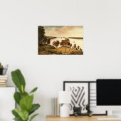 フォートクニハンセンからのハドソン川の眺め ポスター (ホームオフィス)