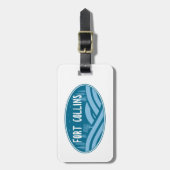 フォートコリンズコロラドアウトドア ラゲッジタグ (正面縦)